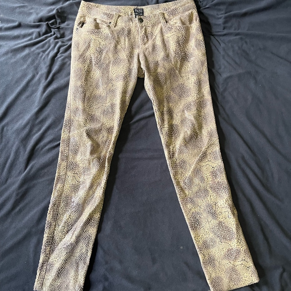 snakeskin pants